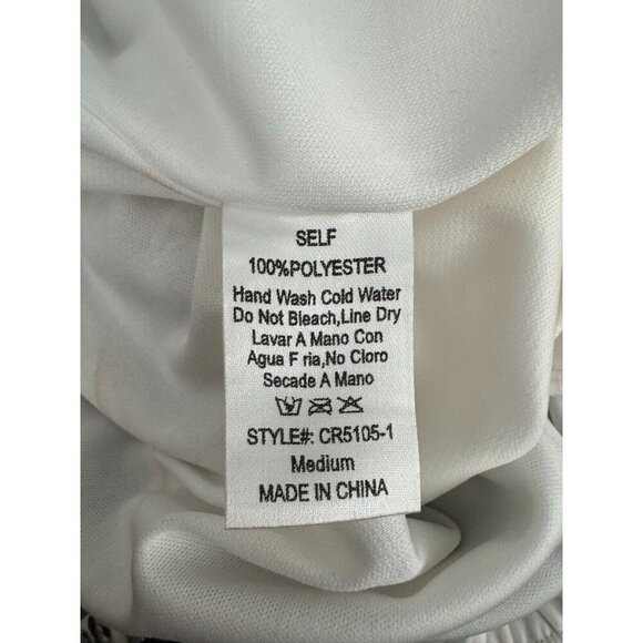 Caramela Multicolored Floral Print Sleeveless Front Tie Romper Womens Size M - Picture 6 of 6